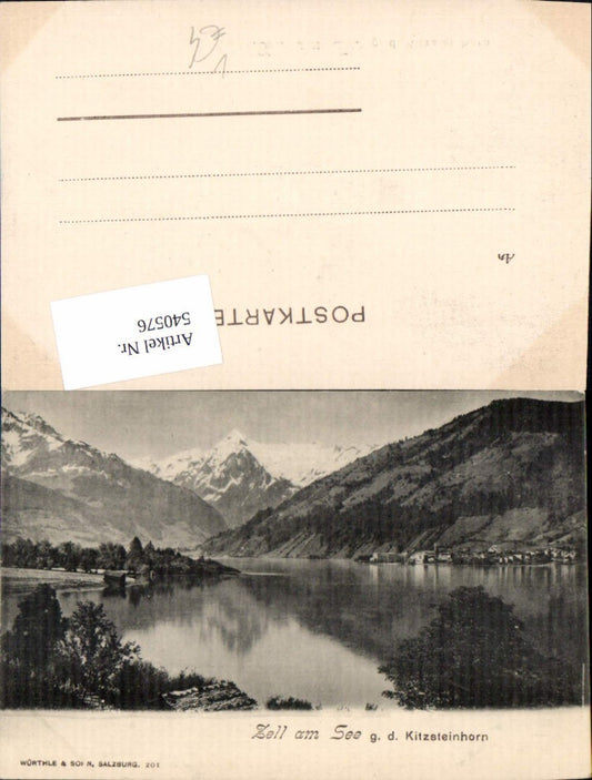540576,Zell am See g.d. Kitzsteinhorn, pub. Würthle & Sohn