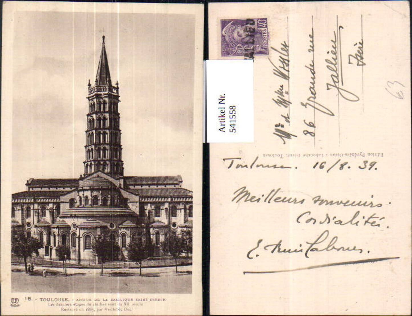 Alte Ansichtskarte – Old Postcard