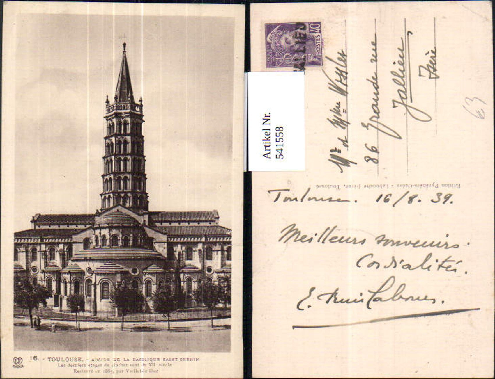 Alte Ansichtskarte – Old Postcard