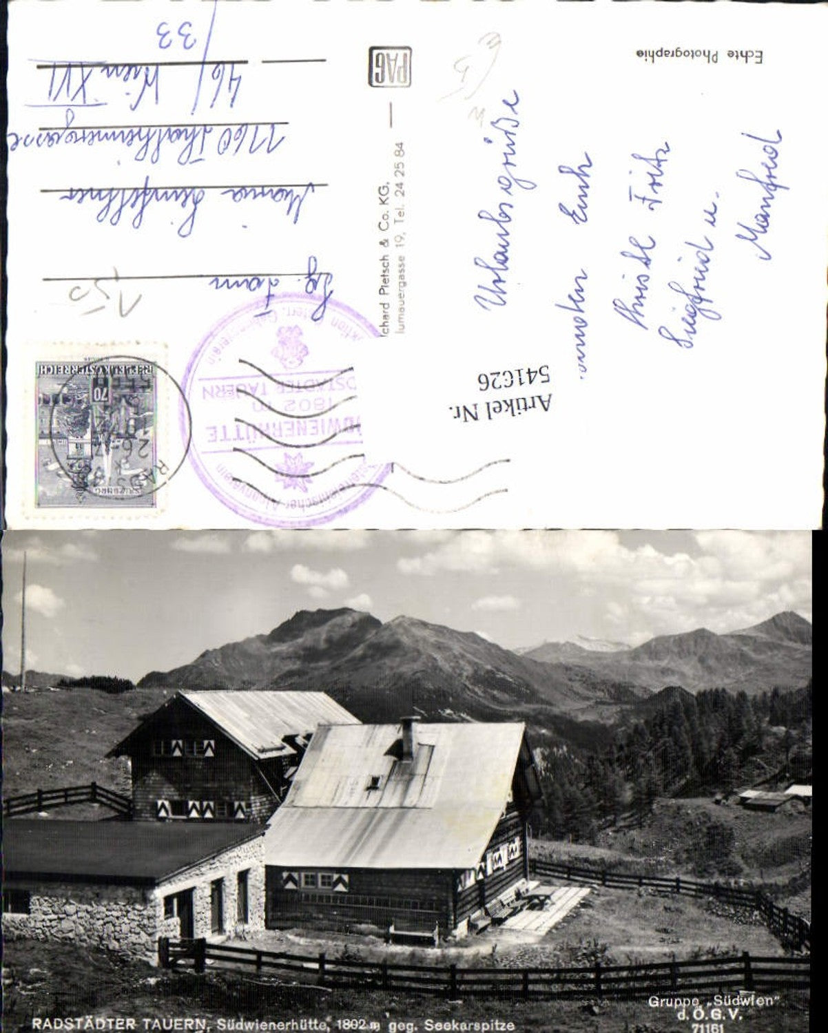 Alte Ansichtskarte – Old Postcard