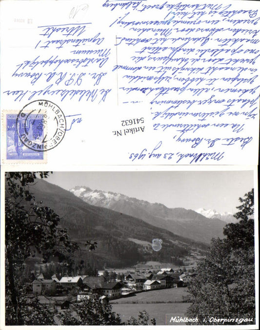 541632,seltene Foto-AK Mühlbach im Pinzgau Oberpinzgau