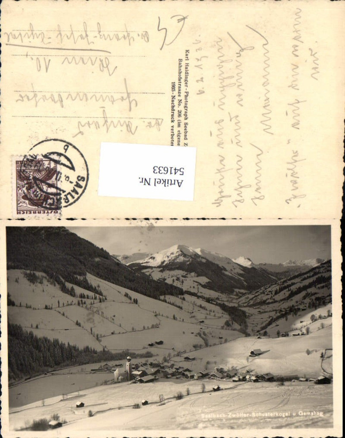 541633,Saalbach Hinterglemm Gamshag