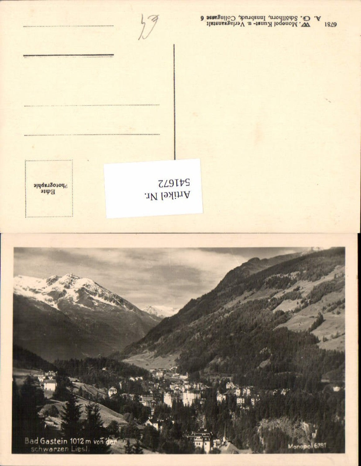 Alte Ansichtskarte – Old Postcard