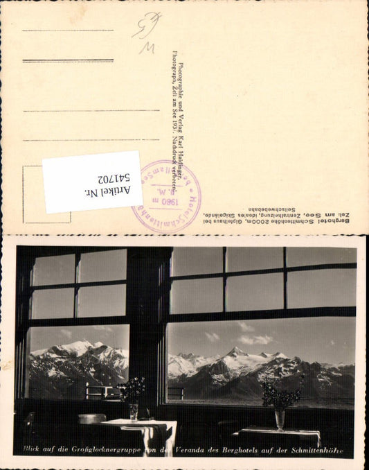 541702,Zell am See Schmittenhöhe Gasthaus