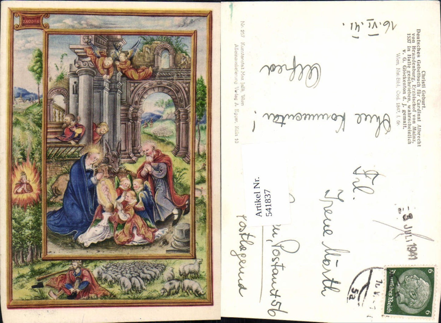 541837,Künstler AK Christi Geburt Religion pub Max Jaffe 257