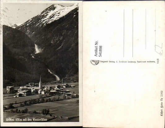 541898,Foto Ak Krimml m. d. Wasserfällen
