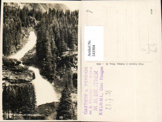 541904,Krimml Unterer Krimmler Wasserfall pub A. Stefsky 28
