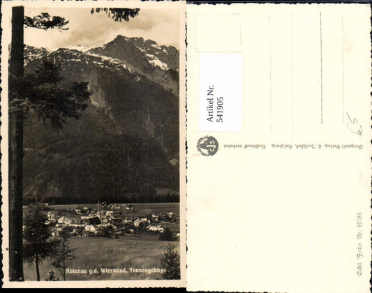 541905,Foto Ak Abtenau g. d. Wieswand Tennengebirge