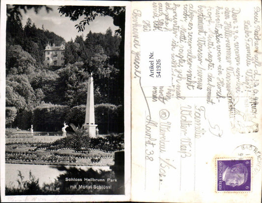 541926, Salzburg Hellbrunn Palace Park with Monastery Castle