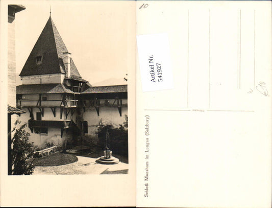 541927,Schloß Moosham im Lungau Ansicht Hof m. Brunnen Unternberg