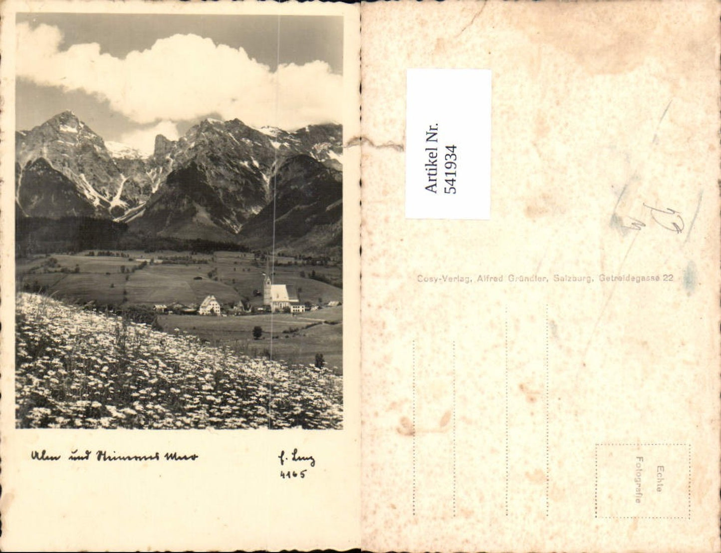 541934,Foto-AK Alm bei Saalfelden