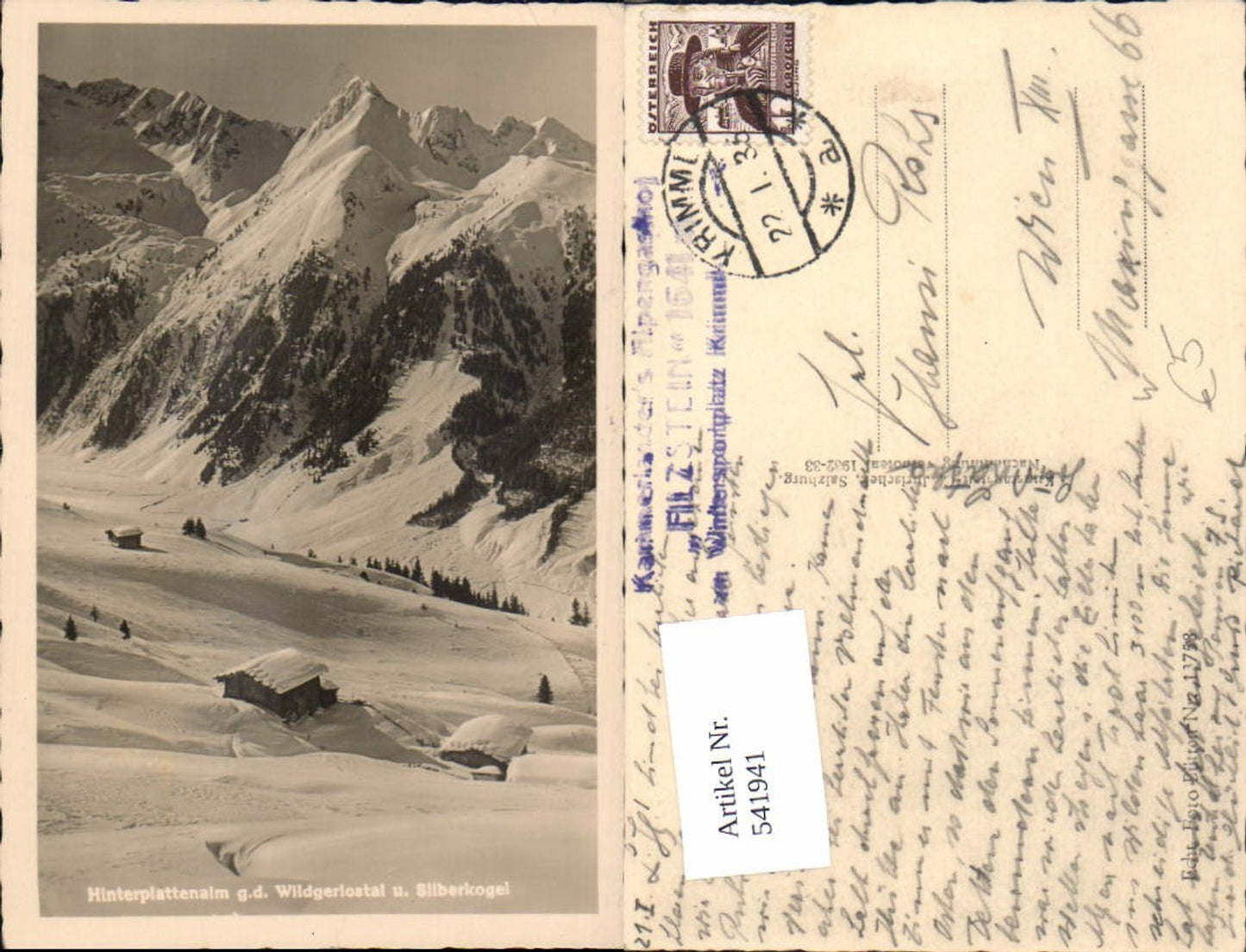 541941,Hinterplattenalm Wildgerlostal Gerlos Krimml