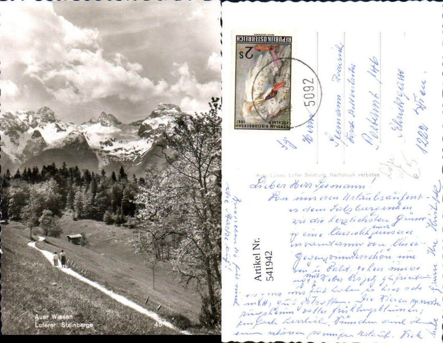 541942,St. Martin bei Lofer Au Auer Wiese Loferer Steinberge