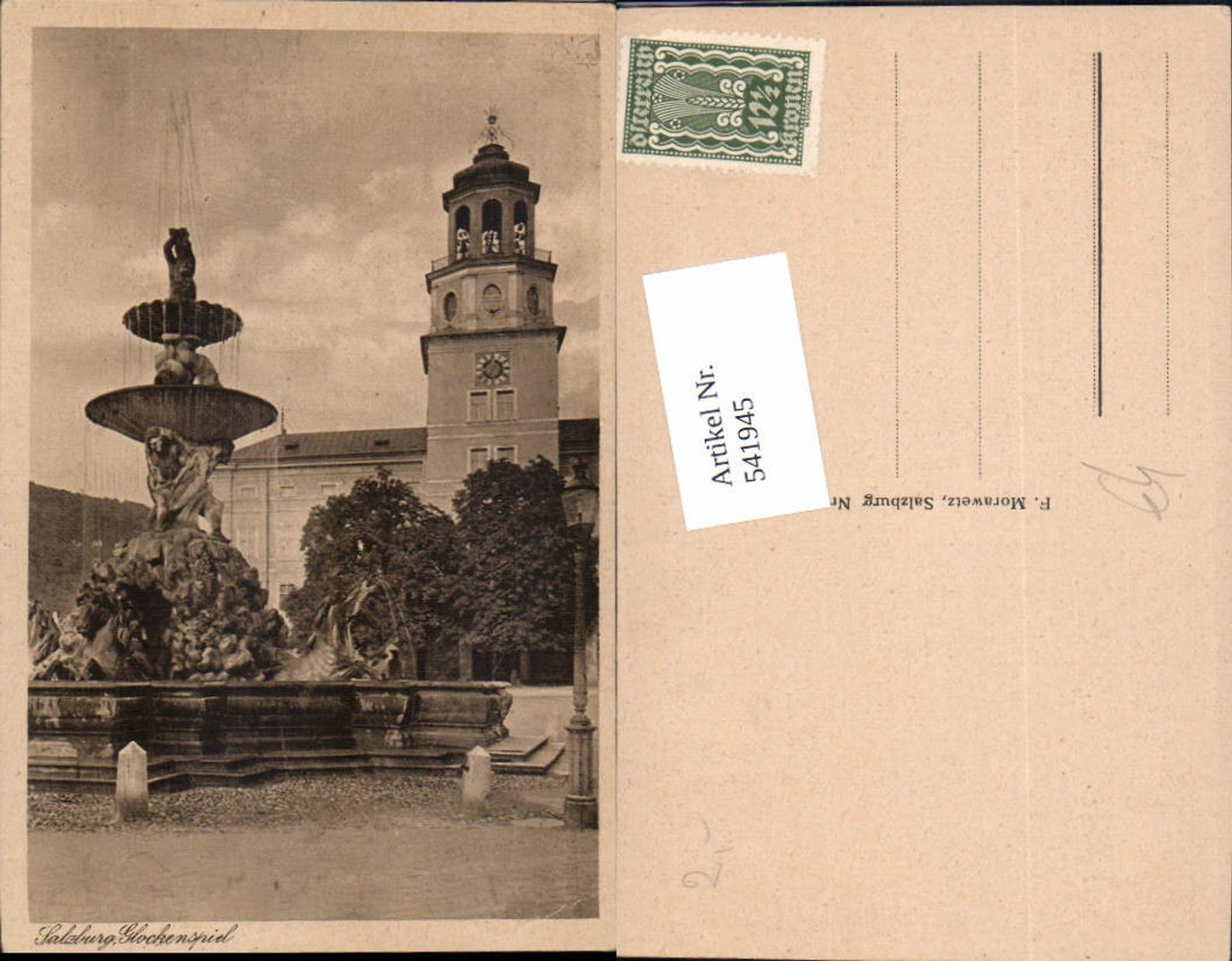 541945,Salzburg Stadt brunnen Glockenspiel
