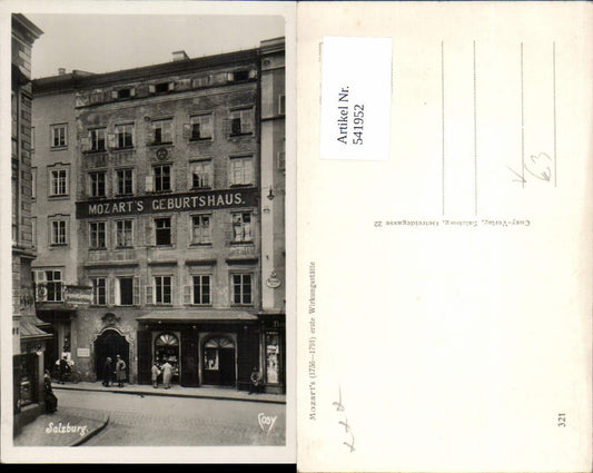 541952,Salzburg Stadt Mozart Haus