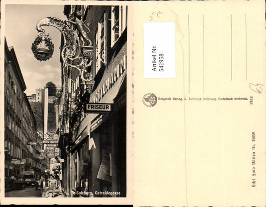 541958,Salzburg Stadt Getreidegasse