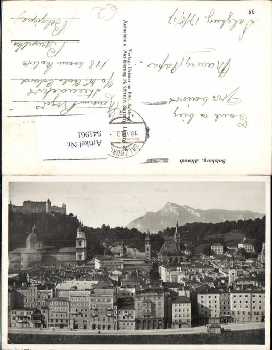 541961,Salzburg Stadt Totale Altstadt