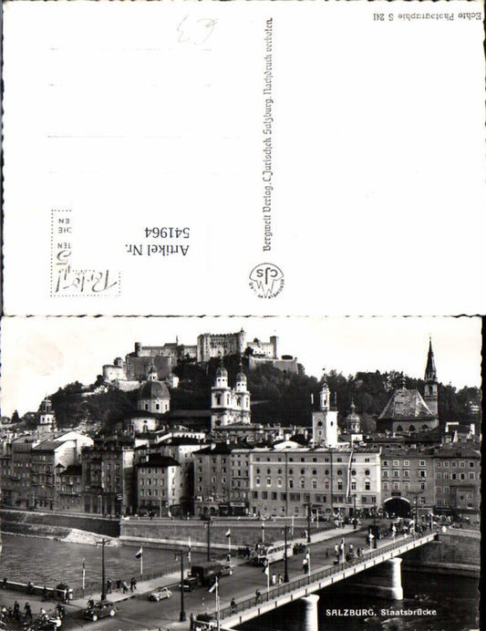 541964,Salzburg Stadt Totale Bus Autobus kaiserbrücke