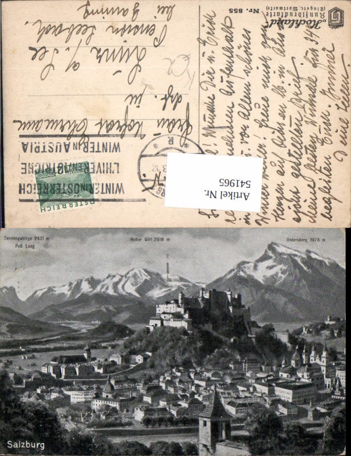 541965,Salzburg Stadt Totale Pass Lueg