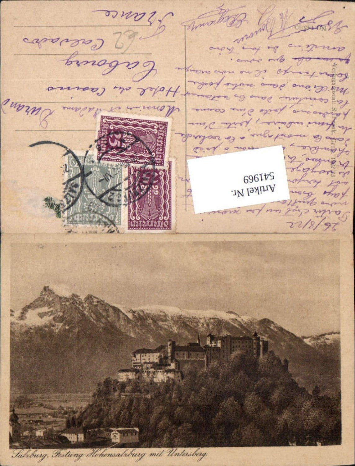 541969,Salzburg Stadt Totale untersberg