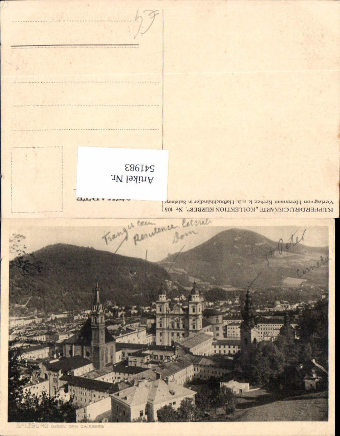 541983,Salzburg Stadt Totale Gaisberg pub Kerber