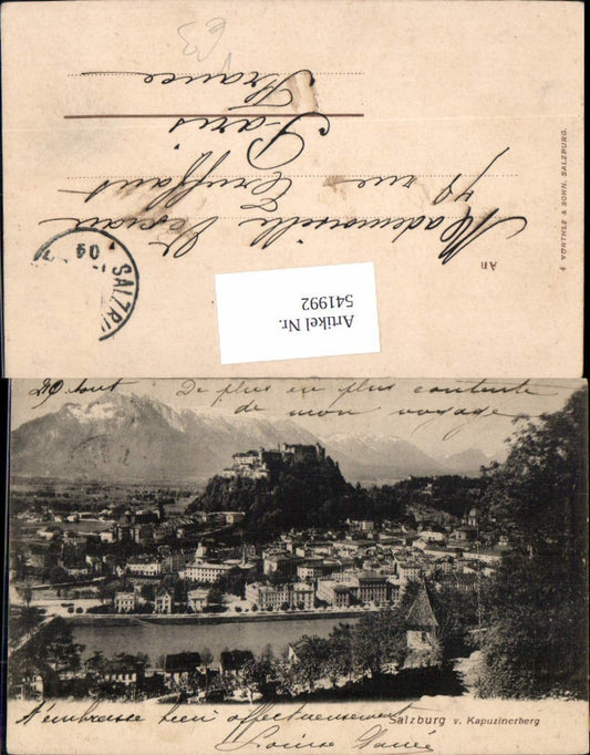541992, Salzburg City Totale Kapuzinerberg pub Würthle 4