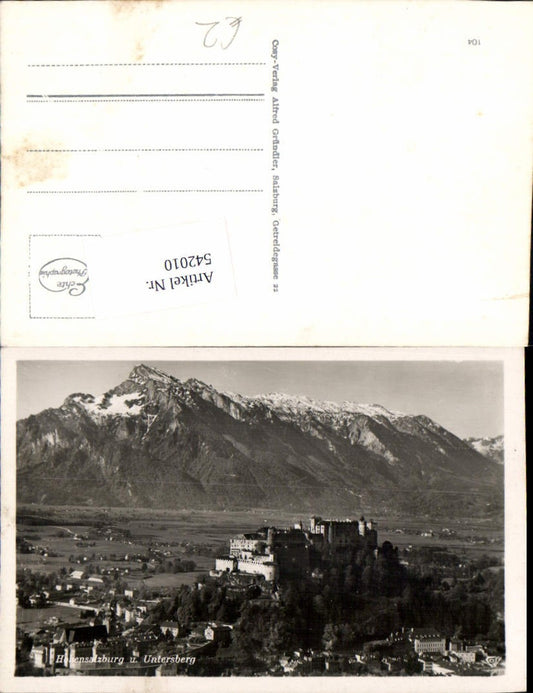 542010,Salzburg Stadt Totale Untersberg