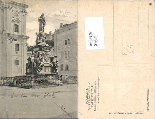 542031,Salzburg Stadt Mariensäule pub Baldi 154
