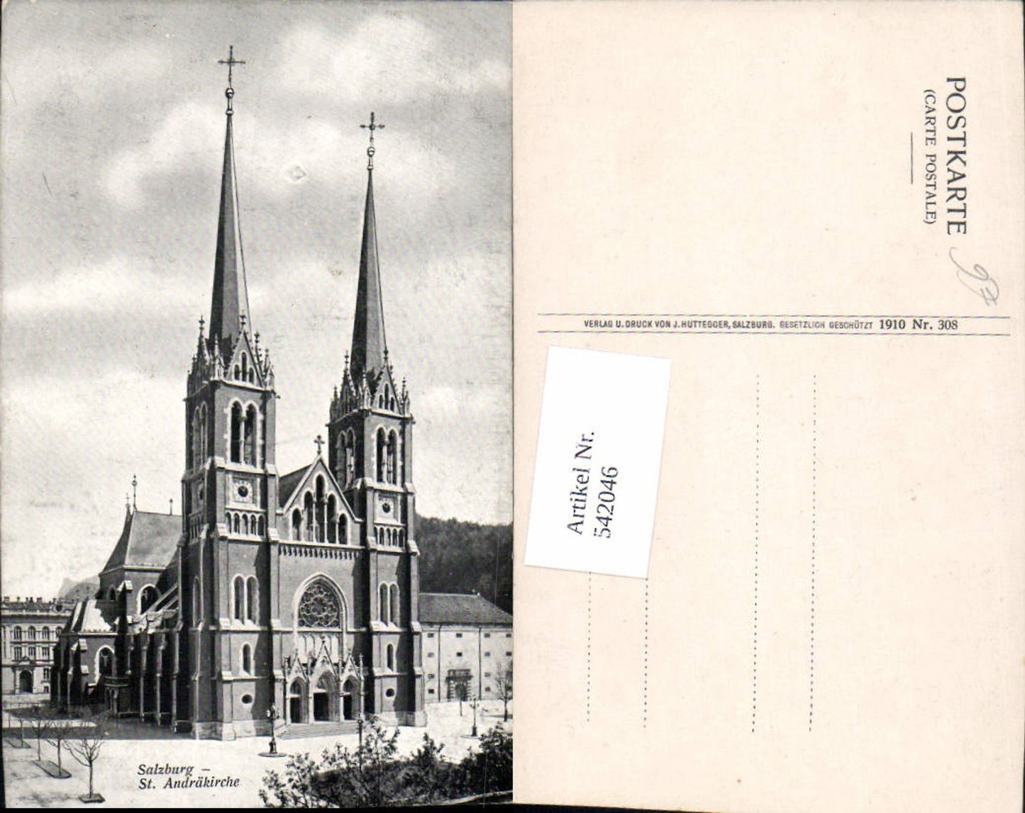 542046,Salzburg Stadt St. Andräkirche Kirche Neustadt Andräviertel