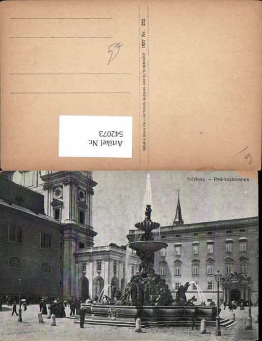 542073, Salzburg City Fountain