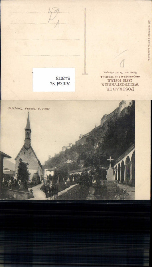 542078, Salzburg City Cemetery St. Peter pub Würthle 20