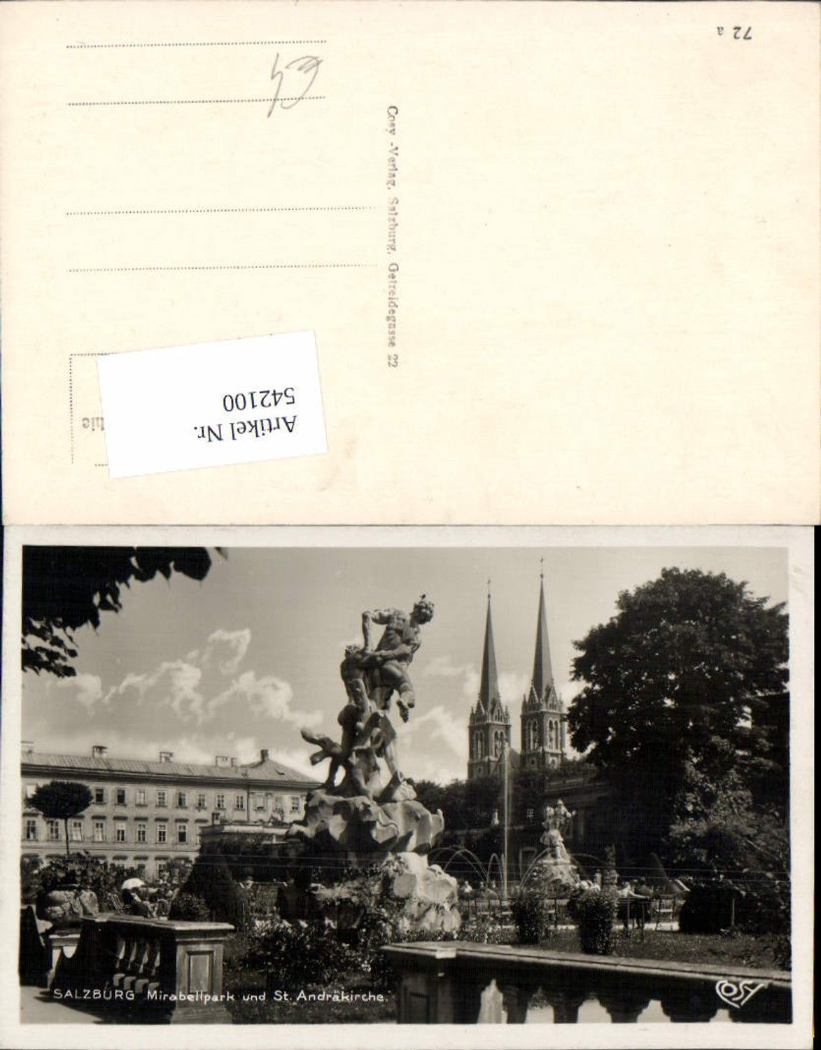 542100, Salzburg City Mirabell Neustadt Andräkirche