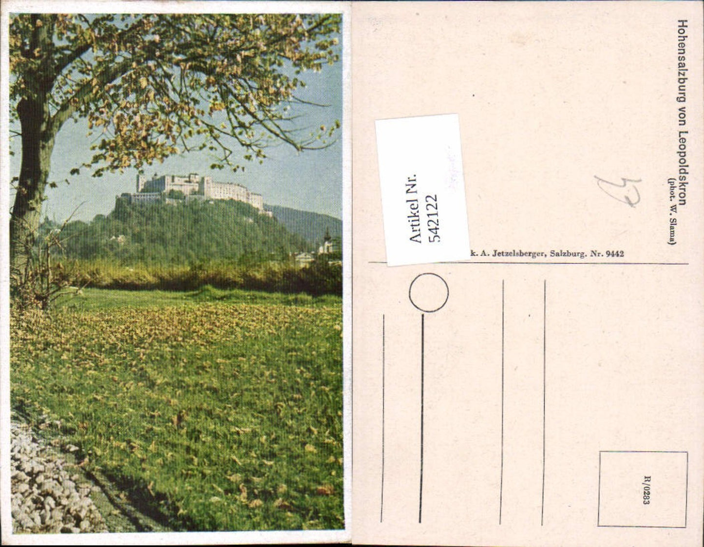 542122, Salzburg City Hohensalzburg Fortress Section near Leopoldskron