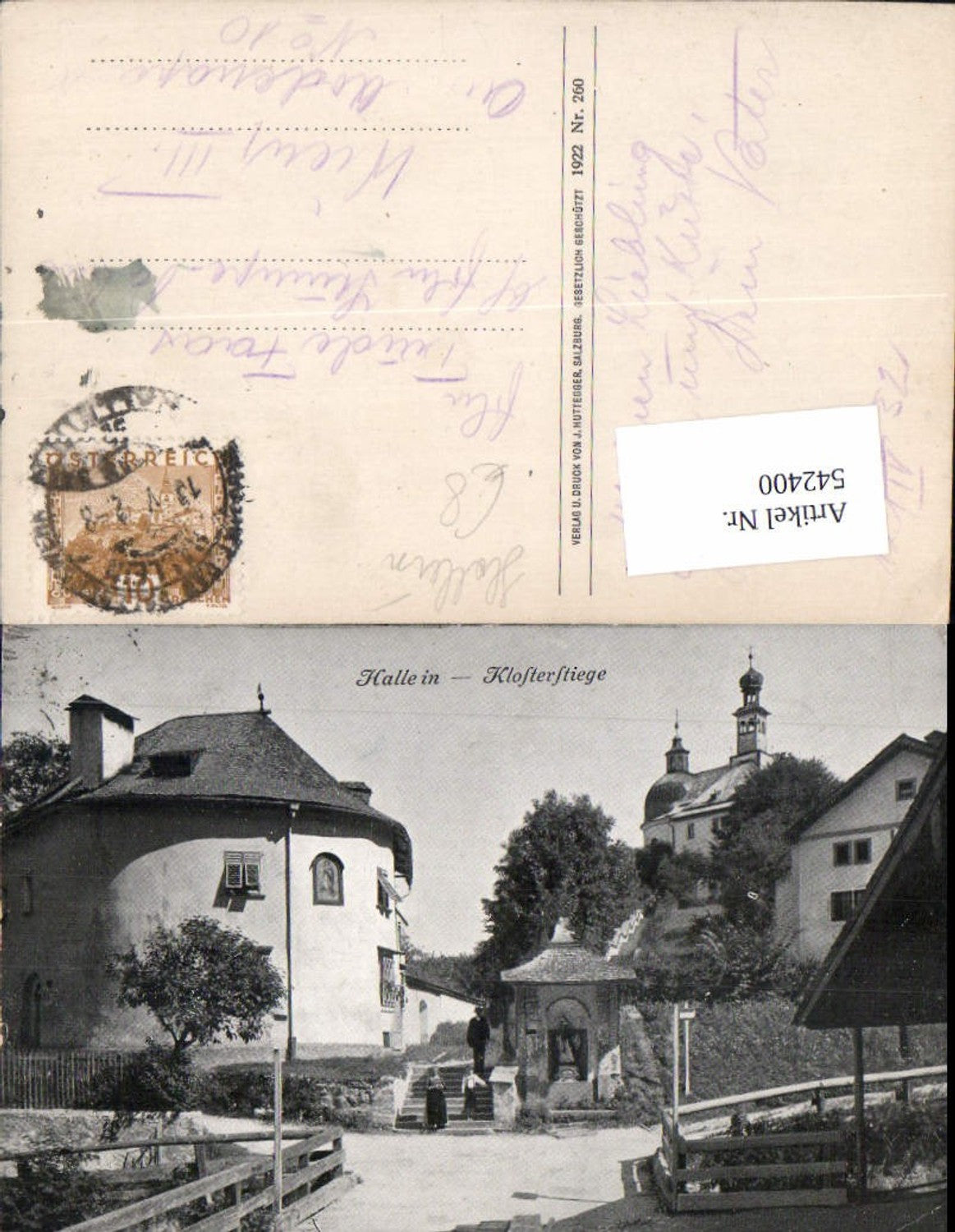 542400,Hallein Klosterstiege Stiege