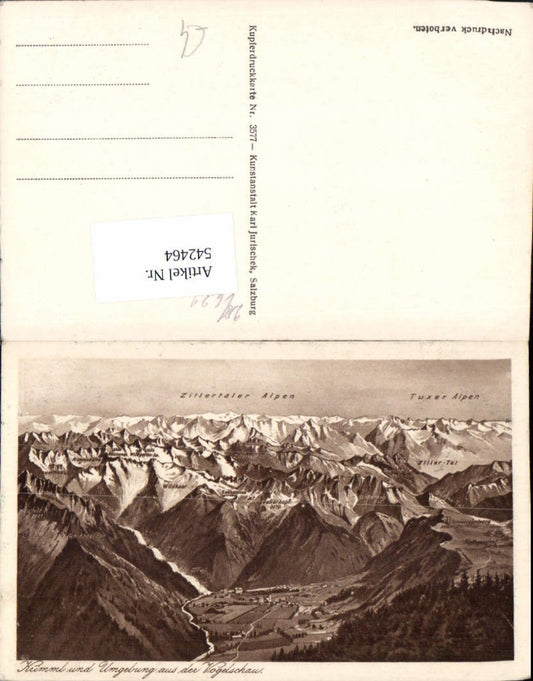 542464,Krimml m. Umgebung Vogelschau