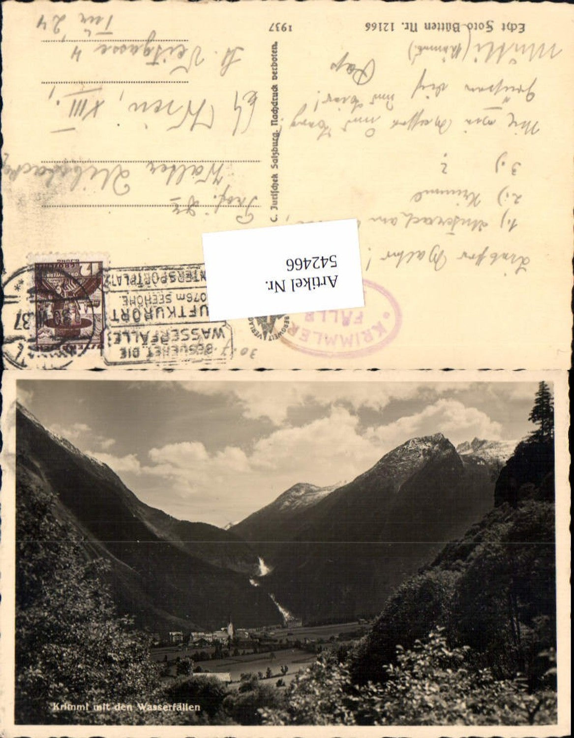 542466,Krimml m. Wasserfälle