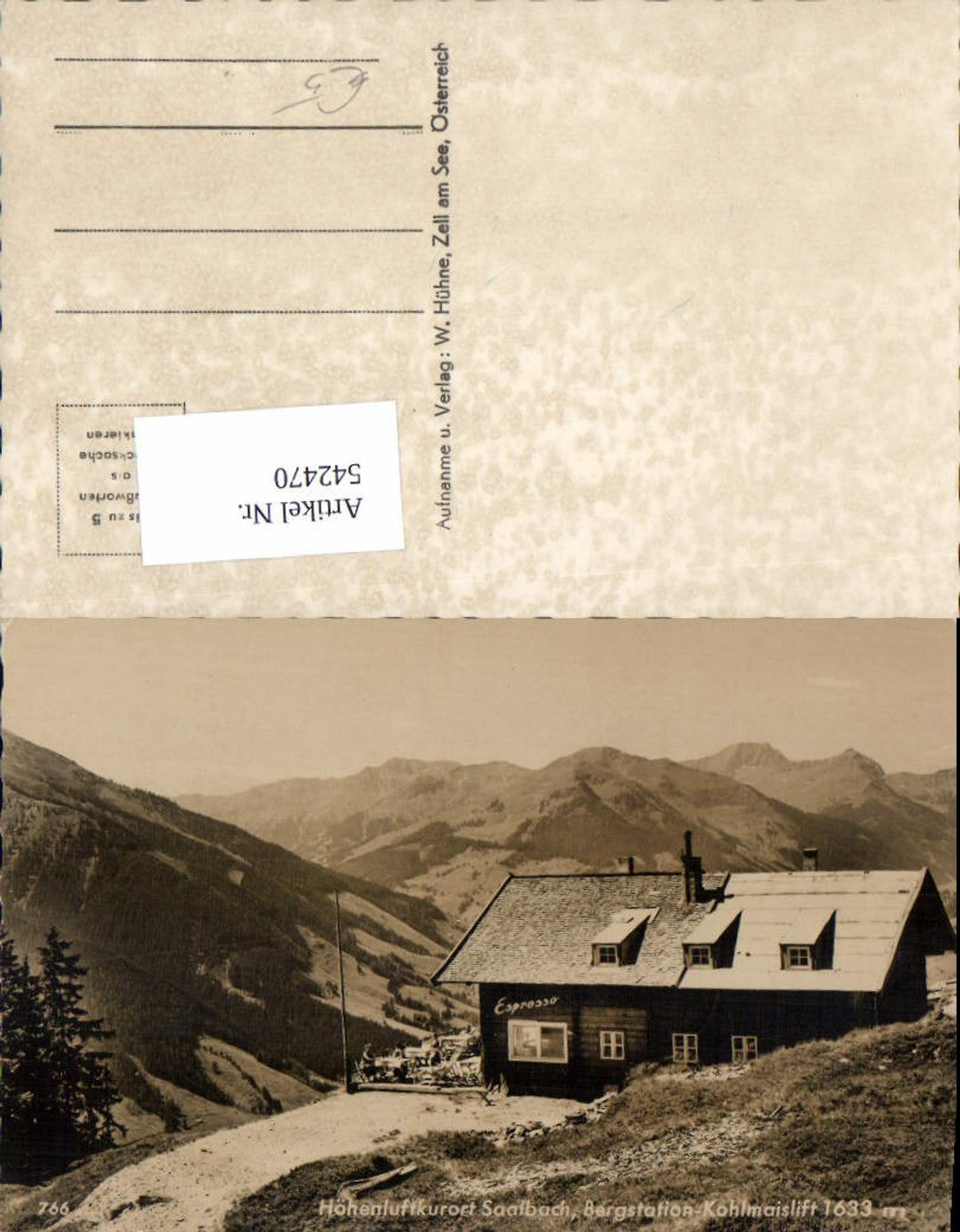 542470,Saalbach Hinterglemm Kohlmaislift