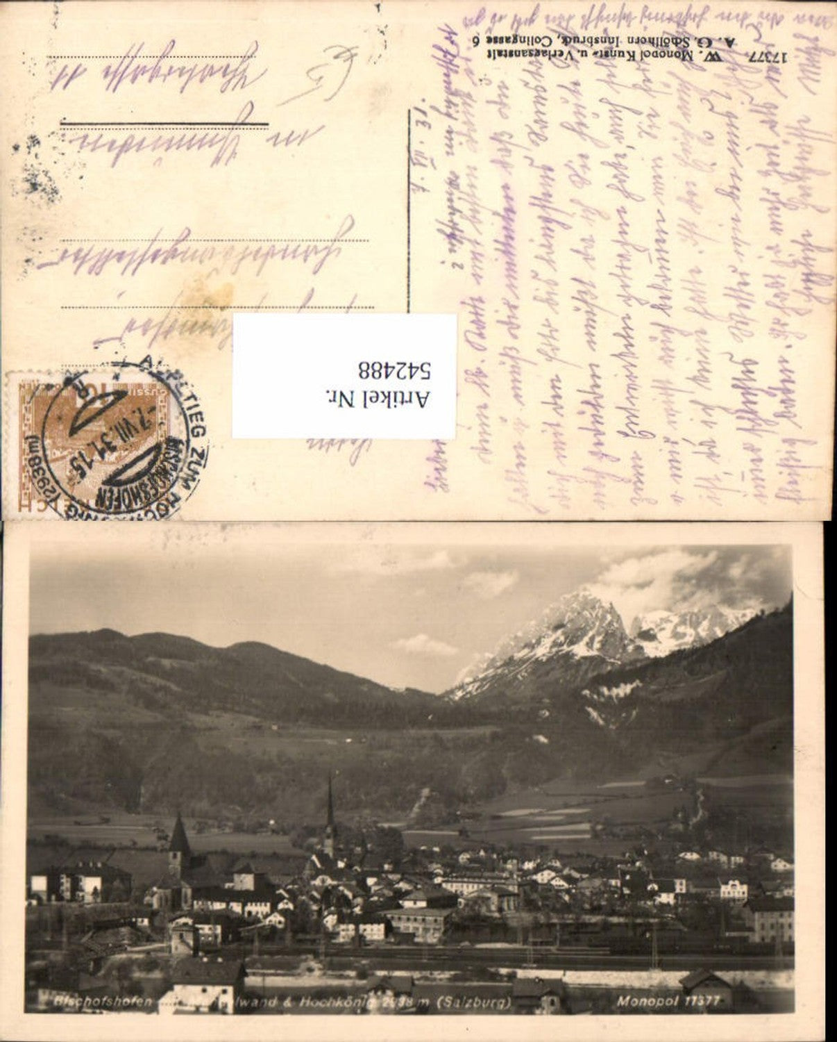 Alte Ansichtskarte – Old Postcard