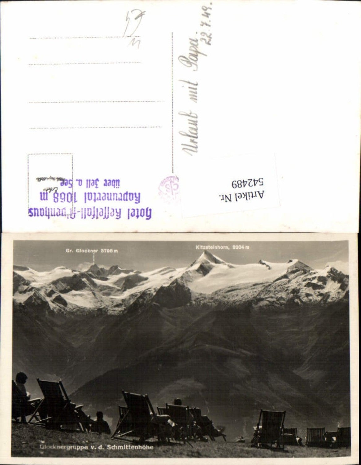 542489,Glocknergruppe Schmittenhöhe bei Zell am See