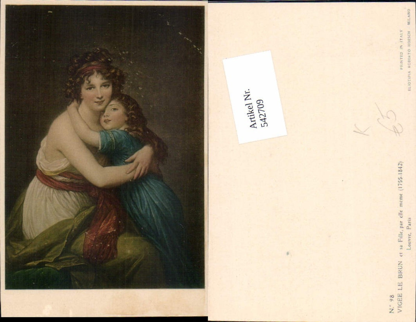 542709,Künstler AK Vigee le Brun Louvre