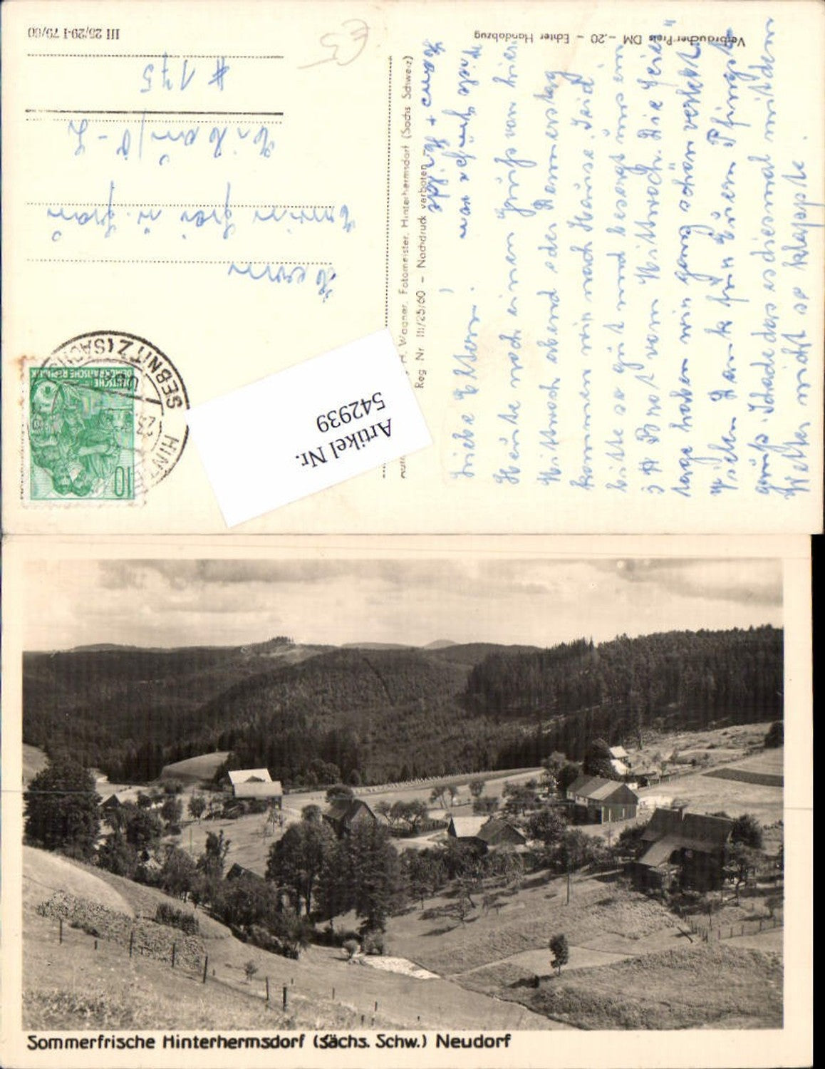 542939,Hinterhermsdorf Neudorf Partie Hermsdorf Sebnitz