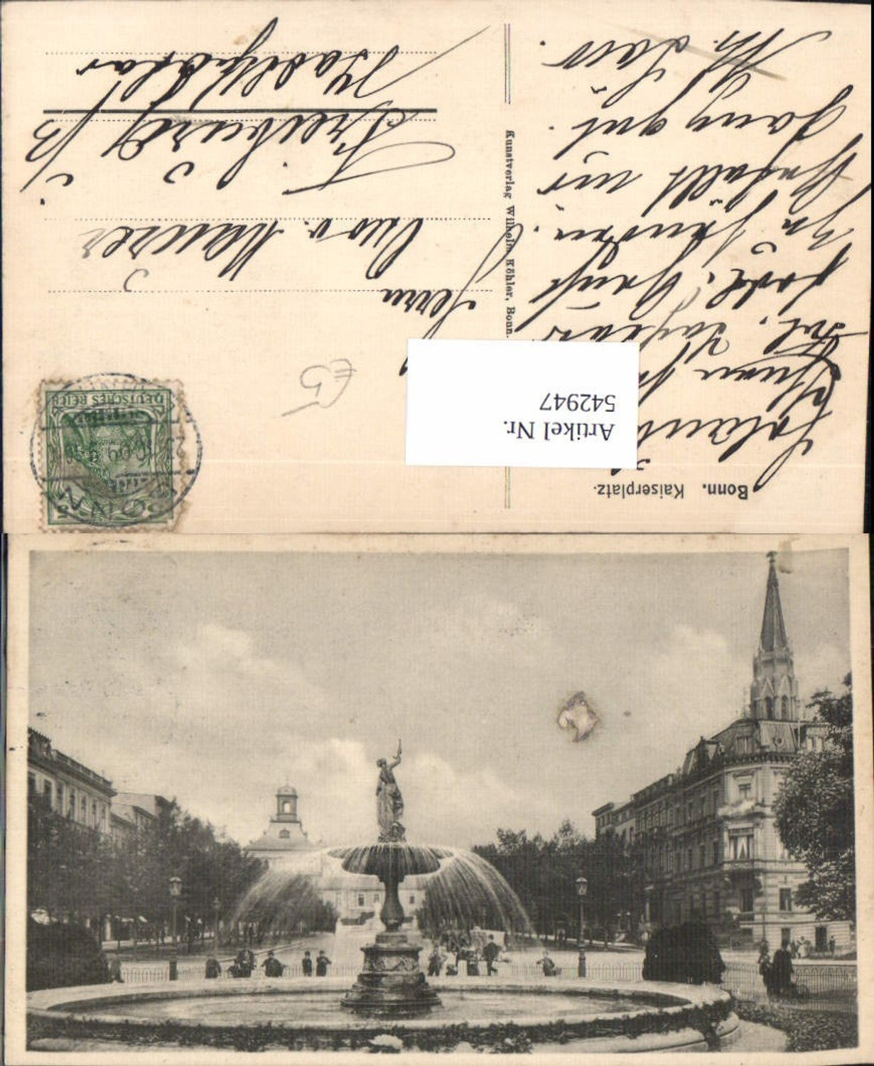 542947,Bonn Kaiserplatz Brunnen Springbrunnen