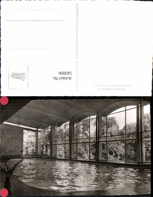 543006, Photo Ak Badenweiler Black Forest Indoor Swimming Pool