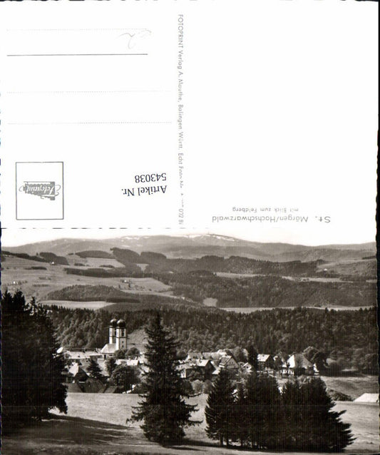 543038, St. Märgen, Black Forest, view towards the Feldberg