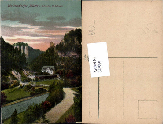 543060,Sächsiche Schweiz Waltersdorfer Mühle Polenztal Rathen