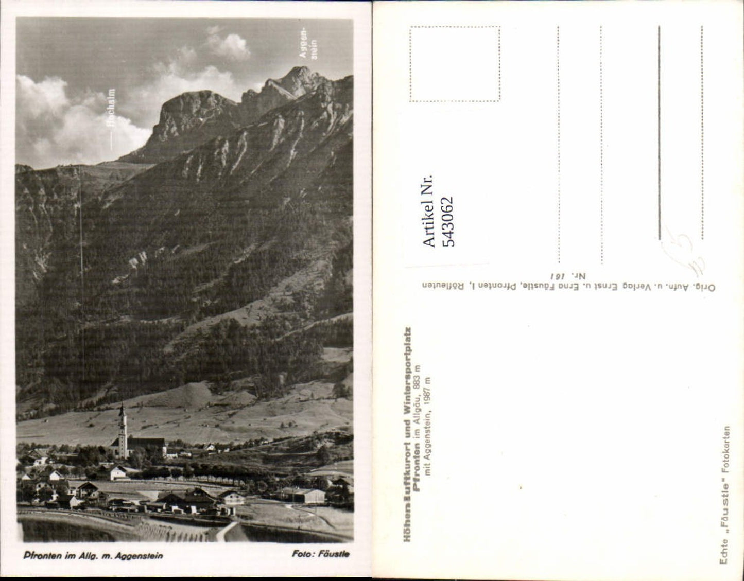 543062,Pfronten Allgäu m. Aggenstein