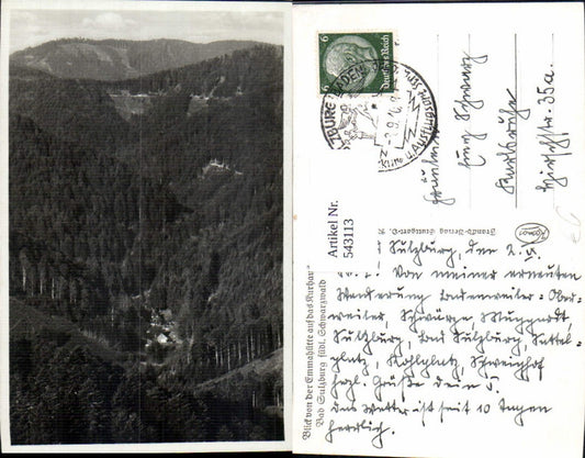 543113, Bad Sulzburg Black Forest View from Emmahütte