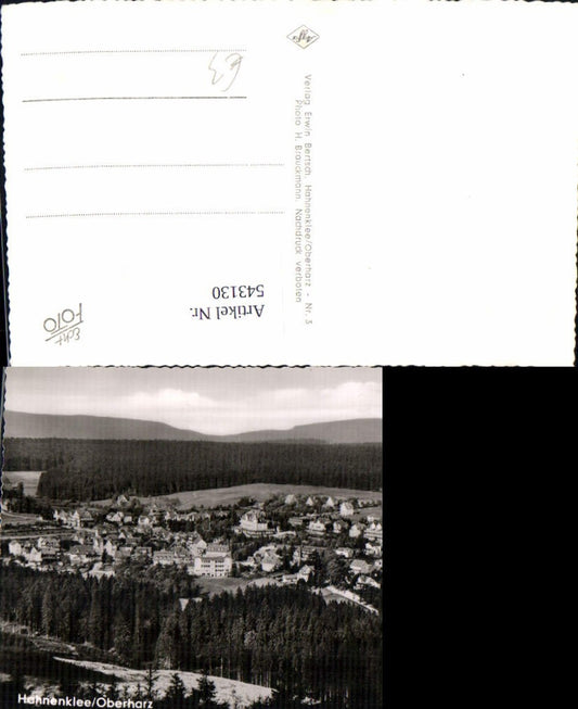 543130,Foto Ak Hahnenklee Oberharz Hahnenklee-Bockswiese Goslar