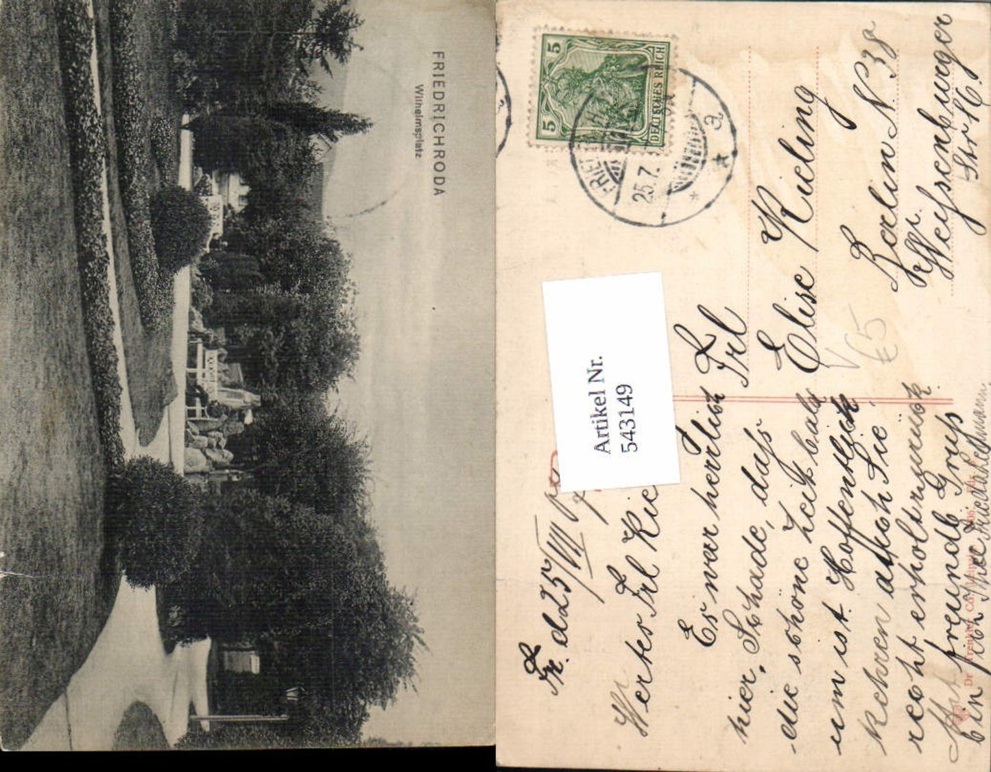 543149, Friedrichroda in Thuringia, Wilhelmsplatz, pub Dr. Trenkler, Fdr. 6