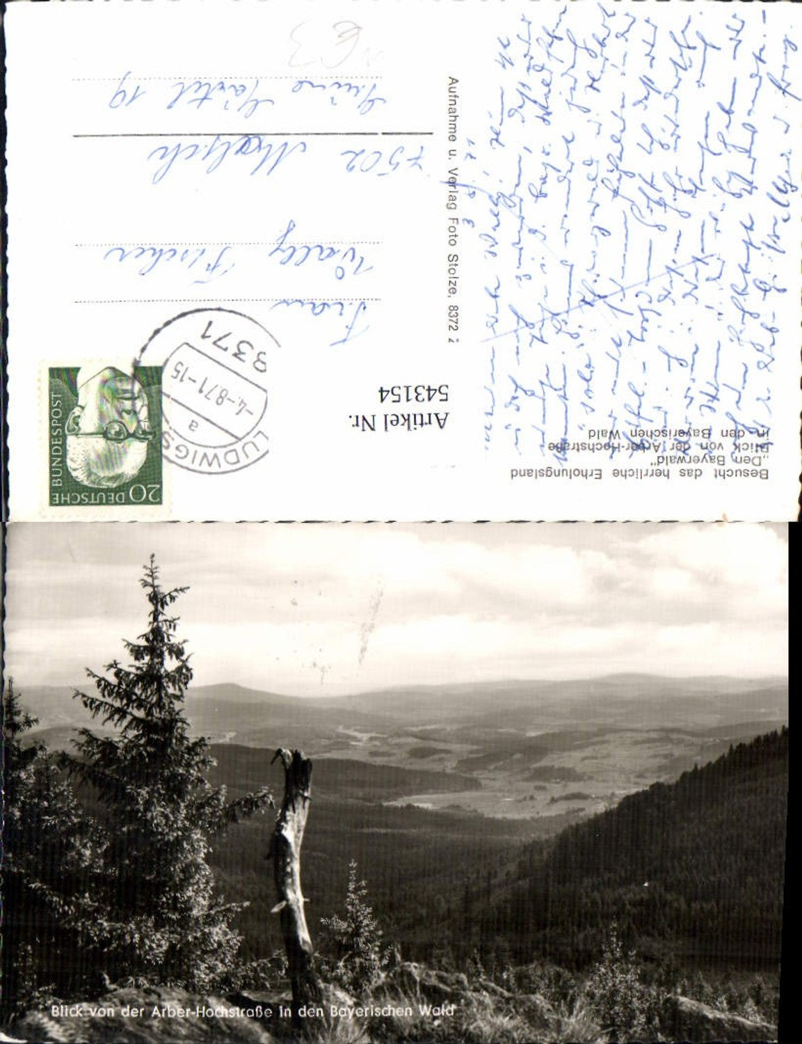 543154.Arber Hochstraße Bayerischer Wald Bodenmais LK Regen